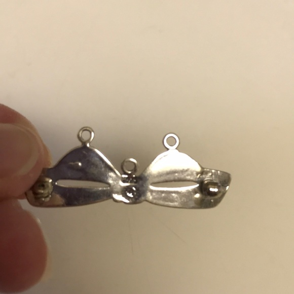 Sterling silver charm holder/pin - Picture 4 of 4